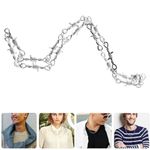 Metal Chain Bracelet Punk Jewelry Gothic Necklace Fancy Dress Jewellery