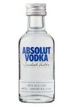 Absolut Original Vodka 5cl (50ml) Miniature 40% Vol, Save With Multi Buy