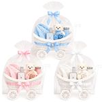 Pram Gift Storage Hamper Empty Basket for New Born Baby Boy/Girl | Gifts Storage