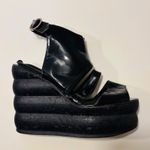Patent vintage 1980's platform shoes Size 4.5