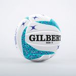Gilbert Netball ATP Training Ball - White/Blue - Size 4 - Free P&P