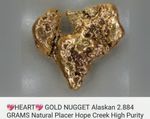 💛 Rare Natural Heart-Shaped Alaskan Gold Nugget 💛