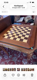 Italian Marquestry Gaming Table, Roulette, Chess, Draughts