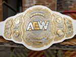 New AEW World Championship Wrestling Belt 4MM Brass Plates