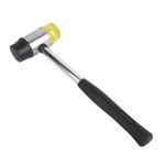 High Quality 25mm Non-slip Double Faced Rubber Hammer Nylon Head Mallet Tools