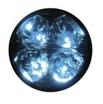 Smoked Round Light LED Daytime Running Light Pair 12v 2.75" Universal Fit