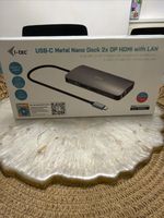 i-tec USB-C Metal Nano Dock 2x DisplayPort HDMI LAN 100W PD C31NANODOCKPROPD