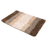 Bathroom Rug 36" x 24", Non Slip Washable Bath Mat for Bedroom (Brown)