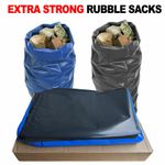 500 GAUGE RUBBLE BAGS REFUSE SACKS HEAVY DUTY FOR GARDEN WASTE BUILDERS MATERIAL