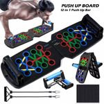 Push Up Board 12 in 1 Fitness Workout Train Gym Muscle Exercise Pushup Stand