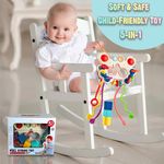 Multicolor 5-in-1 Sensory Baby Educational Kids Toy Engaging Playset Shake Sound