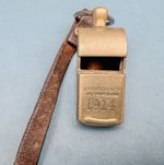 1914 WW1 Whistle Escargot. J.Hudson & Co. Nickel Silver.