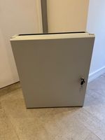 AD-TEK 2U 19" Low Profile Vertical Wall Network Cabinet 600mm Lockable Grey