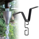 Rain Chain Gutter Adapter Connector Rain Chain V Hook Downspout Connector