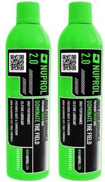 2 Pack NUPROL 2.0 Large Premium GREEN Gas Airsoft high performance Gas