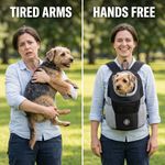 Pet Dog Front Carrier Backpack Breathable Mesh Travel Bag for Puppy Small Cat UK