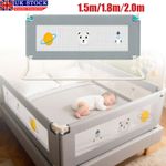 150/180/200CM Toddler Bed Rail Safety Guards Baby Protection Adjustable Height..