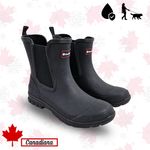 Ladies Ankle Wellingtons Short Boots Waterproof Pull On Twin Gusset Rubber Girls