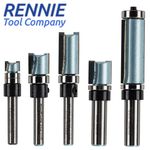Rennie Tools - Guided Profile TCT Router Cutter Bit, Flush Trim Straight Bit