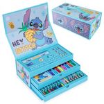 Disney Unisex Stitch Stationary Set Box Of Pens and Markers