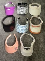 A Bundle Of Ladies Golf Visors / Callaway / Taylormade / Ashworth / Green Lamb