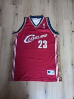 Vintage Champion Europe LeBron James Cleveland Cavaliers NBA Jersey Red Size XXL