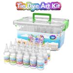 Tie Dye Kit Set of 18 Colours Ink Tie-Dye Kits for Dyeing Fabric Clothes 180pc