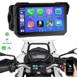 5" Waterproof Motorcycle Navigator Wireless CarPlay Android Auto Portable Screen