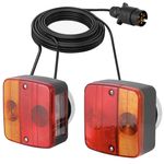 Magnetic Rear Trailer Light Set Lightboard Towing Lamps 4.5m Power Cable With E4