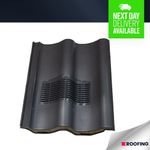 Double Pantile Vent - Grey, Roof Ventilation - With Built In Downpipe