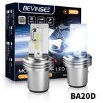 BA20D LED Headlight Hi/Lo Beam Bulbs Fit Honda XL125V 2001-2011 SFX50 1996-2000