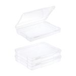 2X 5 x 7 Photo Storage Box Photo Organizer Cases Photo Keeper Storage Clear