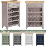 Florence Sideboard Wine Rack Cabinet Cupboard 16 Bottle with Drawer ASSEMBLED