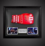 Framed Daniel Dubois Signed Boxing Glove DDD- With COA £275- Red