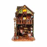 Owl Library Book Nook Gift Idea Owl Library Dollhouse Cozy Decor for Bookshelf