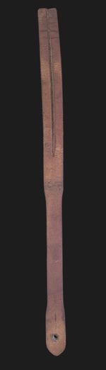 Vintage Lochgelly Scottish 2 Prong School H Tawse-57.4 cm Aberdeenshire School