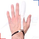 Medisure Re-usable White Leather Finger Stall Elasticated Medical First Aid