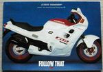 HONDA CBR1000F & CBR600F Motorcycles Colour Poster Sales Brochure c1987