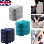 Inflatable Foot Rest Travel Footrest Air Pillow Plane Car Leg Relax Cushion