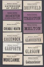 TWELVE Old Luggage Labels Label Midland Railway Train