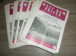 WEST HAM UNITED HOME PROGRAMMES 1965 -7 CHOOSE FROM LIST 