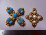 Collection Lot Amazing Vintage and Modern KJL Large Design Brooches - L4