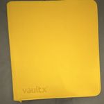 Vault X Yellow Zip 12 Pocket Binder