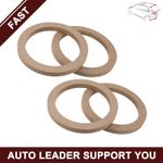 Universal Piece of 4 6.5" Wooden Car Speaker Subwoofer Mounting Spacer Rings