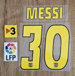 Messi #30 Print 2005-2006 Barcelona La Liga TV3 Champions League Patch Badge