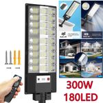 300W Outdoor Solar Street Wall Light Floodlight Dusk to Dawn Motion Sensor Timer