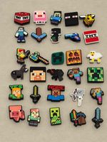 X30 Minecraft Mine Craft Crocs Jibbitz Shoe Charms Croc Jibbit Stocking Filler