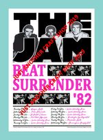The Jam Beat Surrender 1982 Tour Poster A3 size - their Final Tour 