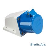 32A 3-PIN WALL MOUNT SOCKET INDUSTRIAL PLUG FEMALE 2P+EARTH SURFACE IP44 240V