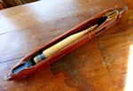 Vintage wooden Blackburn's weavers boat shuttle 46cm length with Bobbin - VGC